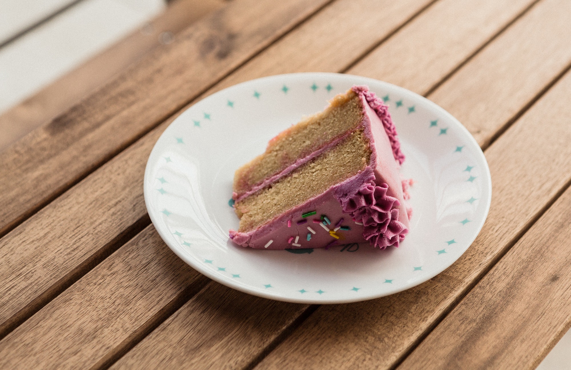 A Slice of Cake on a Table