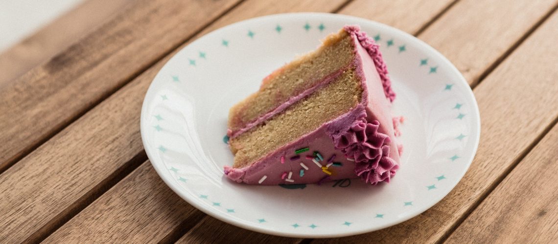 A Slice of Cake on a Table