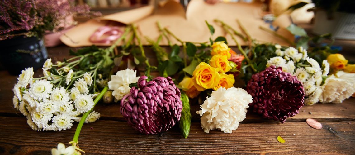 Beautiful Flowers in Flower Shop