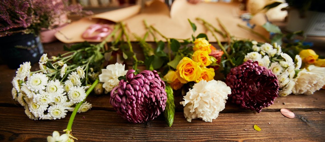 Beautiful Flowers in Flower Shop