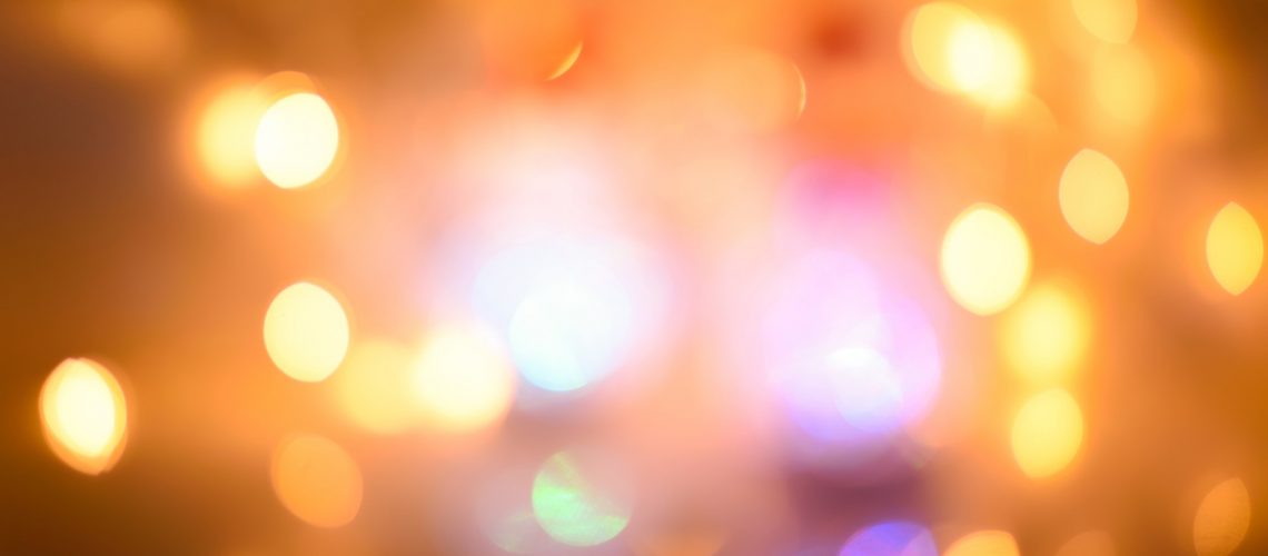 Blurred abstract background lights, beautiful Christmas.