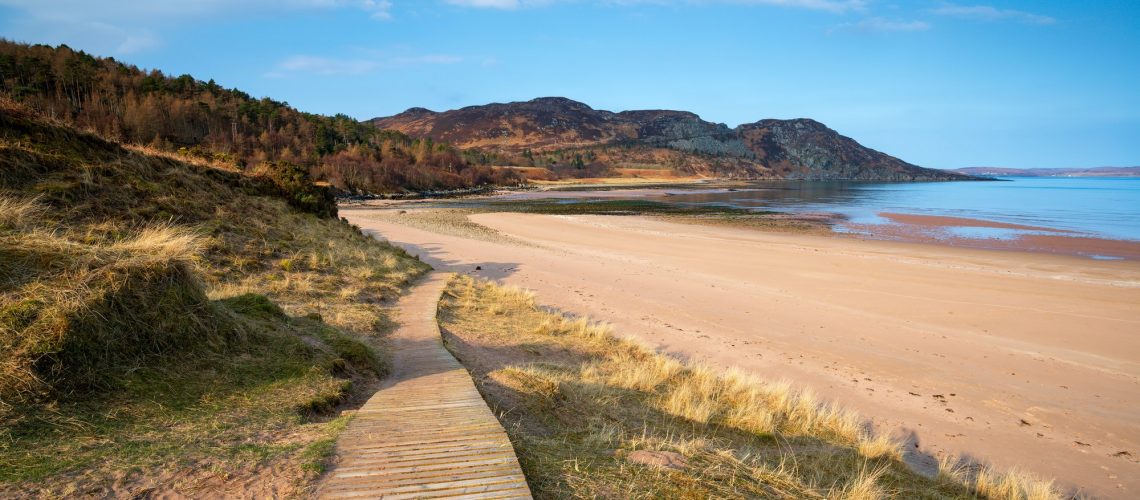 Gruinard Beach in Scotland